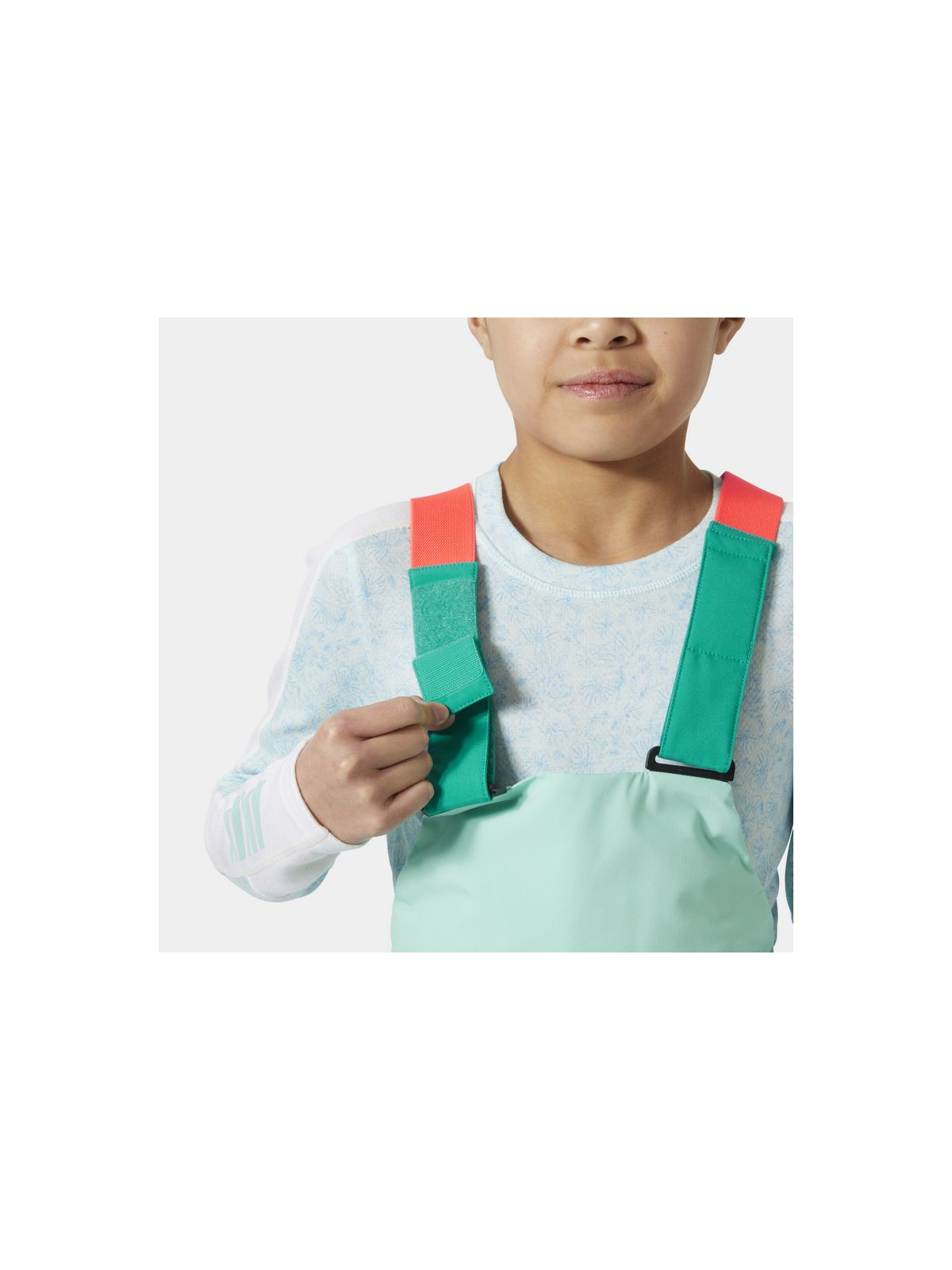 Spodnie narciarskie dziecięce HELLY HANSEN Jr Girl Stellar Bib Pant kolor zielony
