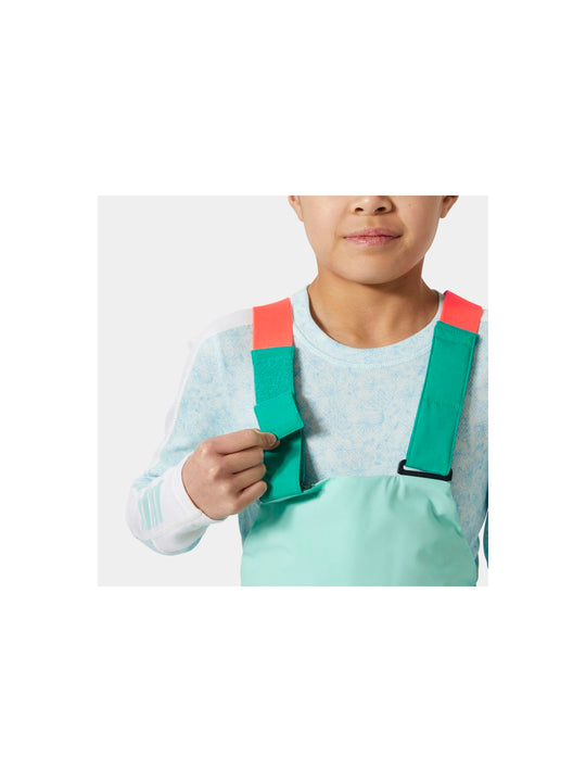 Spodnie narciarskie dziecięce HELLY HANSEN Jr Girl Stellar Bib Pant kolor zielony
