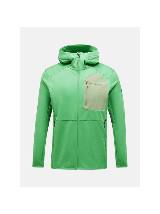 Bluza PEAK PERFORMANCE M Utility Light Zip Hood zielony - Adventure Sports
