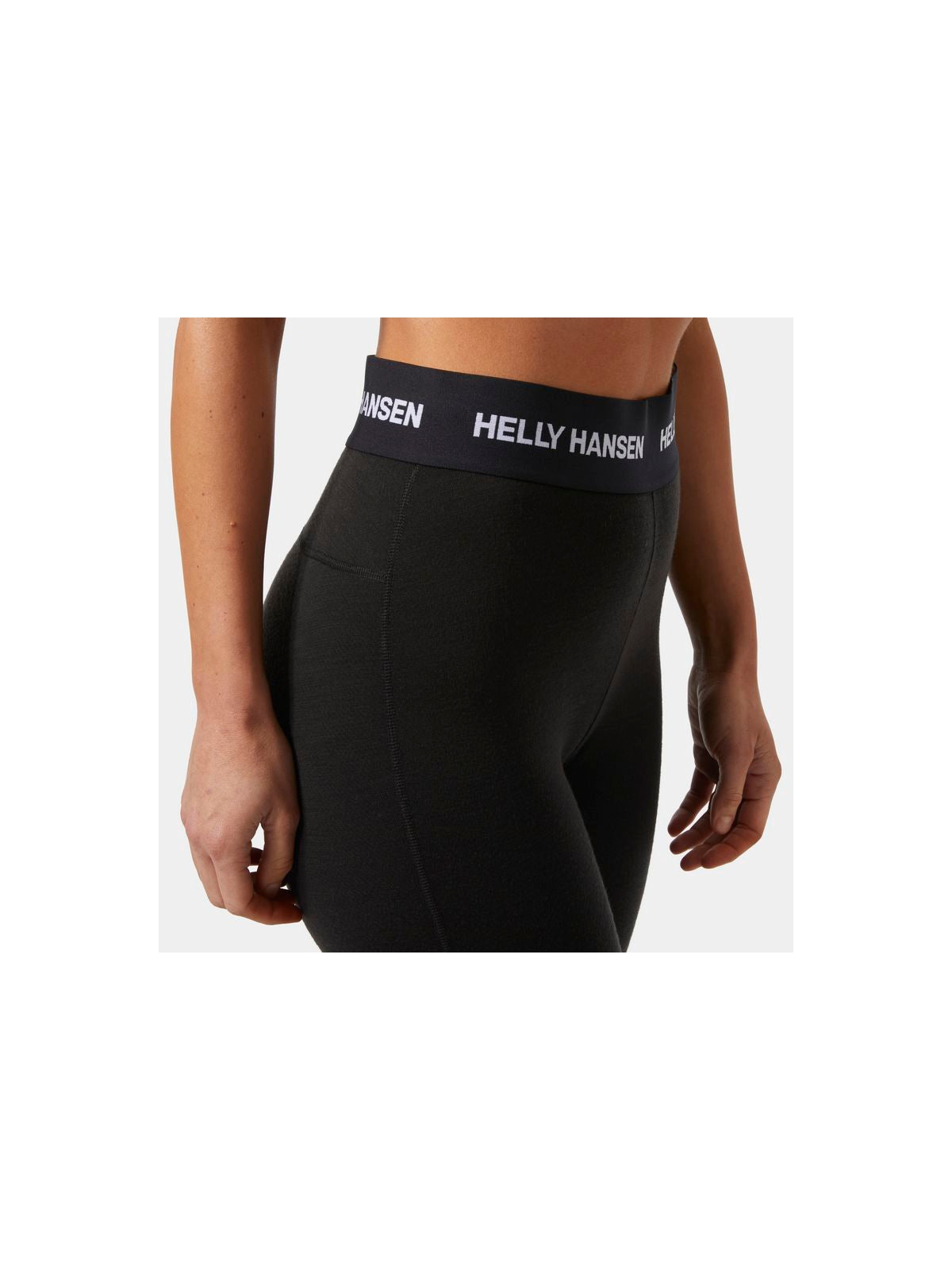 Legginsy damskie HELLY HANSEN W Lifa Merino Midweight Pant kolor czarny
