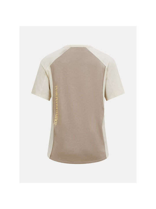 Koszulka damska PEAK PERFORMANCE W Trail Wool Blend SS beżowa - Adventure Sports

