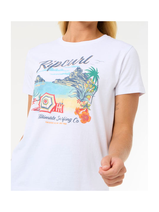 Koszulka RIP CURL Crystal Standard Tee biały
