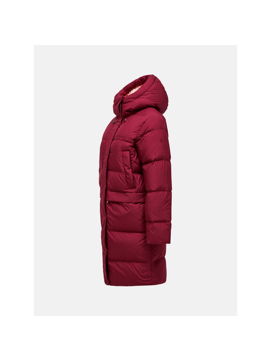 Kurtka PEAK PERFORMANCE W Quiver Down Parka bordowy
