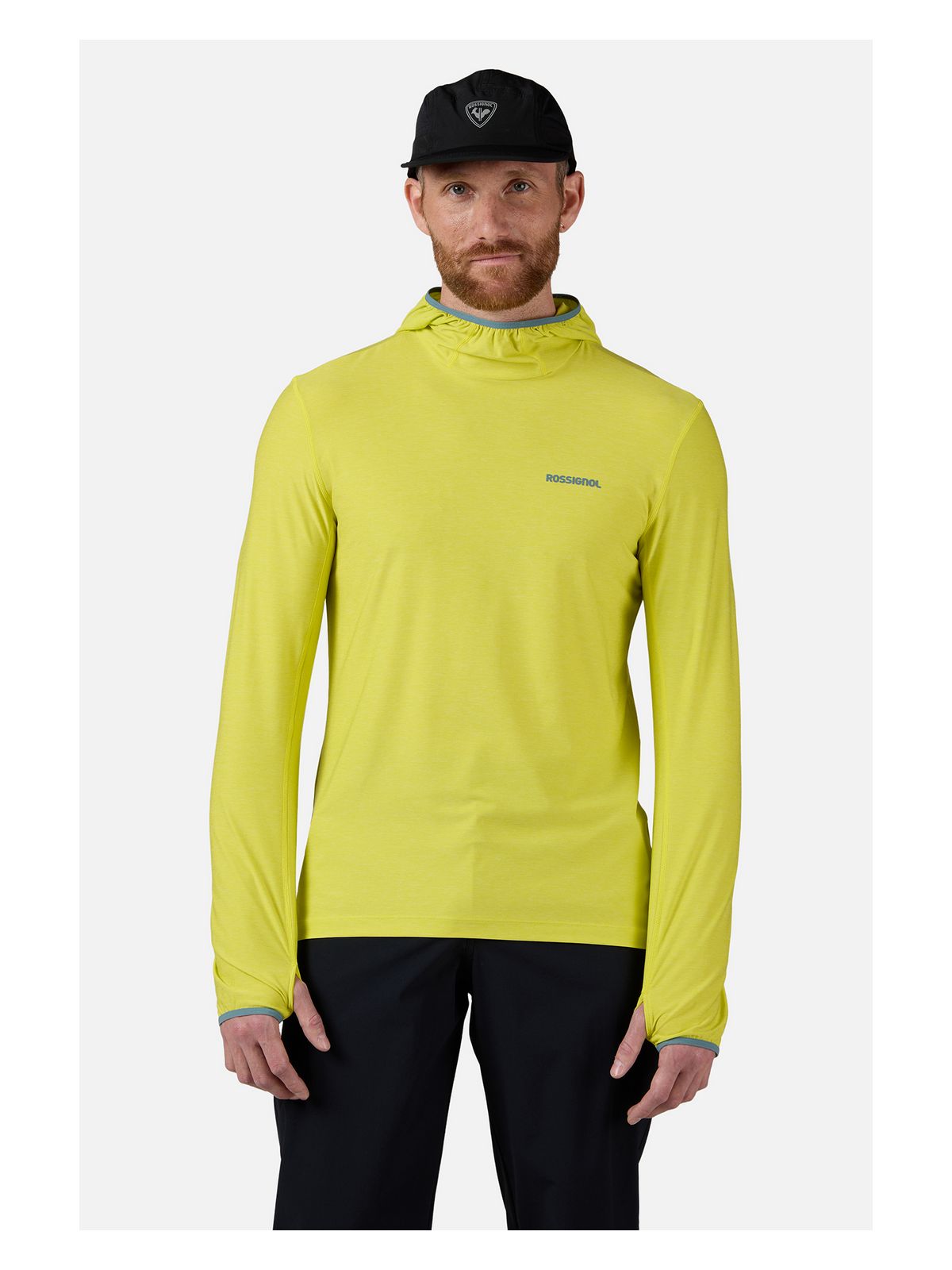 Bluza męska ROSSIGNOL Westweg Sun Hoodie zielona - Adventure Sports