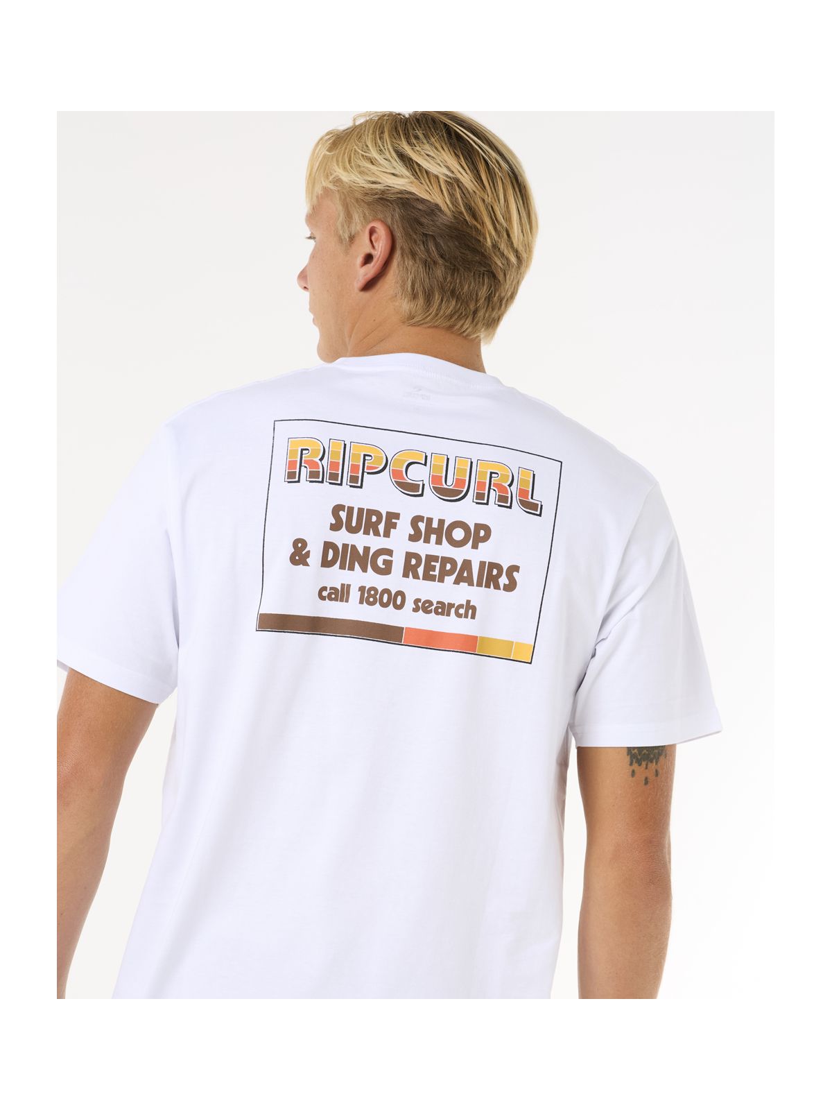 Koszulka RIP CURL Surf Revival Ding Repair Tee biały