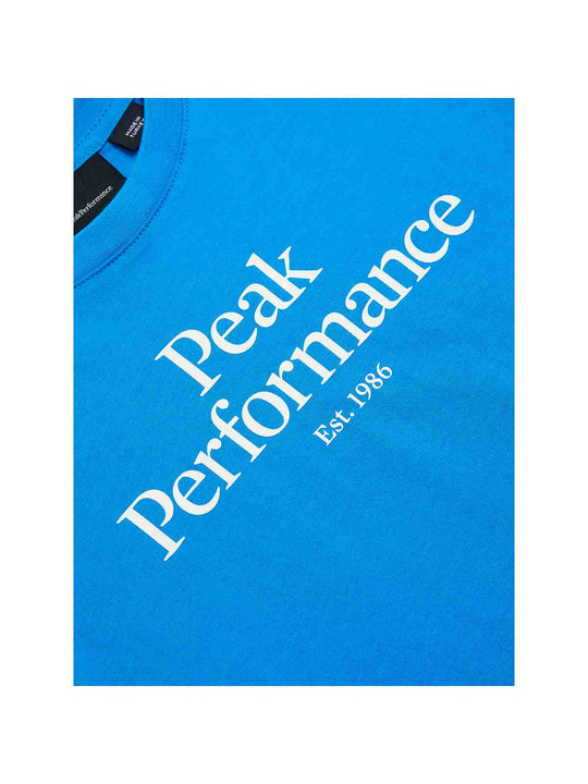 Koszulka PEAK PERFORMANCE Original T-Shirt Junior niebieski - Adventure Sports
