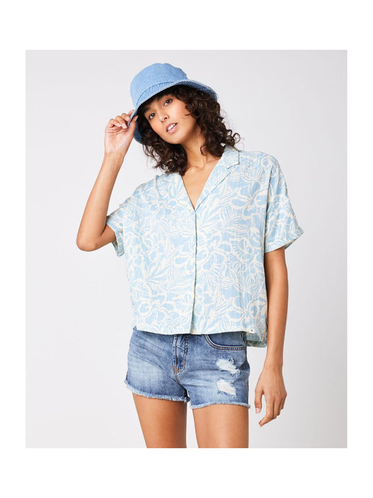 KOSZULA RIP CURL SUNCHASER SHIRT niebieski - S - Koszula - Adventure Sports
