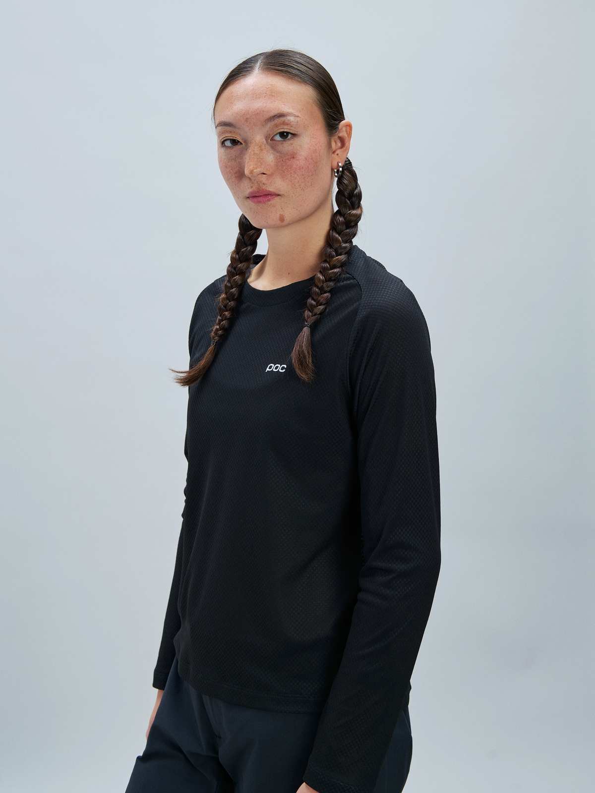 Koszulka rowerowa damska POC W's Motion Air L/S Jersey czarny