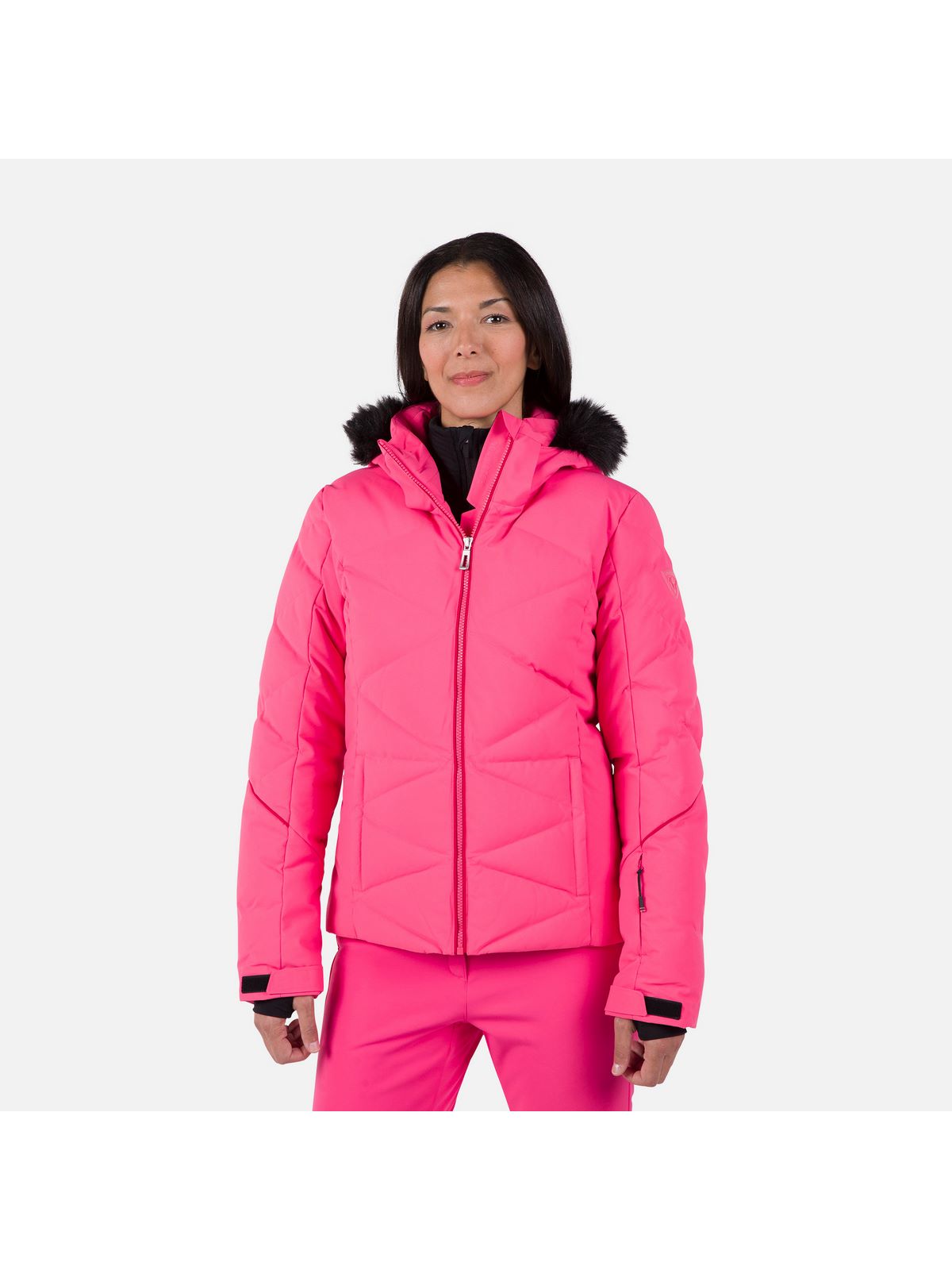 Kurtka na narty damska Rossignol W Staci Jkt różowy - narciarska - Adventure Sports