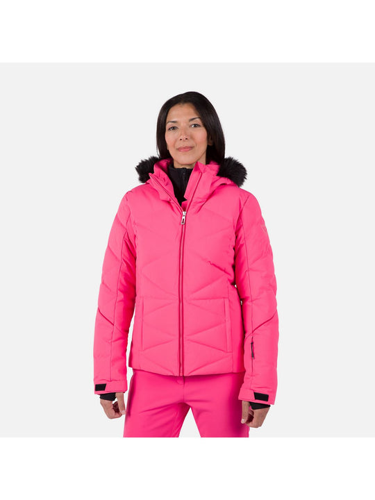 Kurtka na narty damska Rossignol W Staci Jkt różowy - narciarska - Adventure Sports
