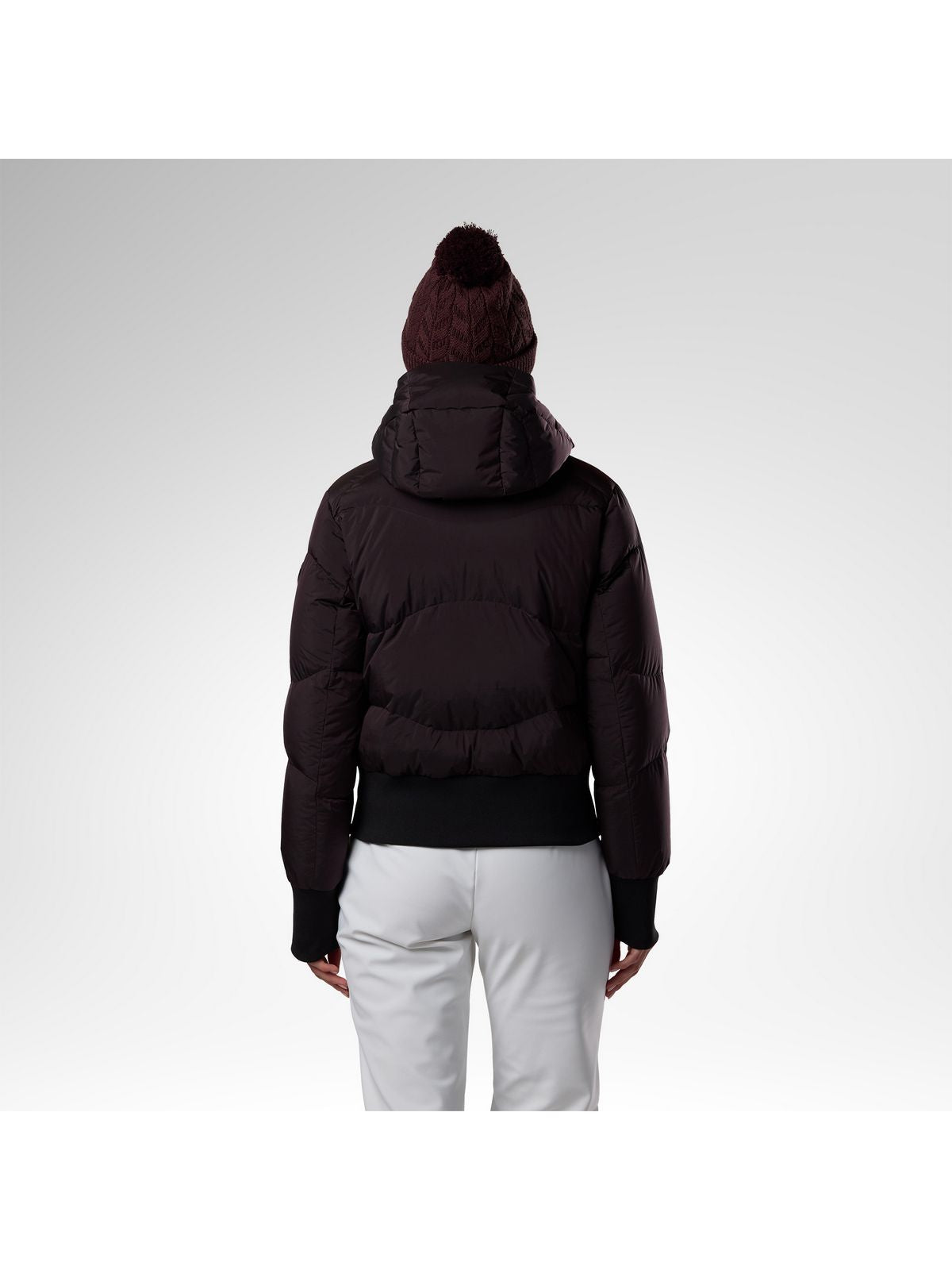Kurtka narciarska damska ROSSIGNOL W Snowblaze Down Bomber Jacket bordowa