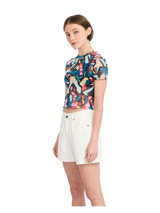 Szorty damskie VOLCOM Stoned Bf Short biały
