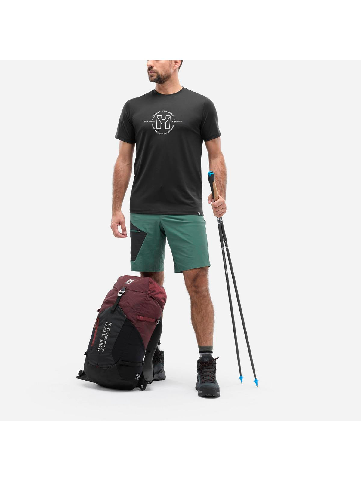 Koszulka MILLET UBIC LIGHT TS SS M czarny - Adventure Sports