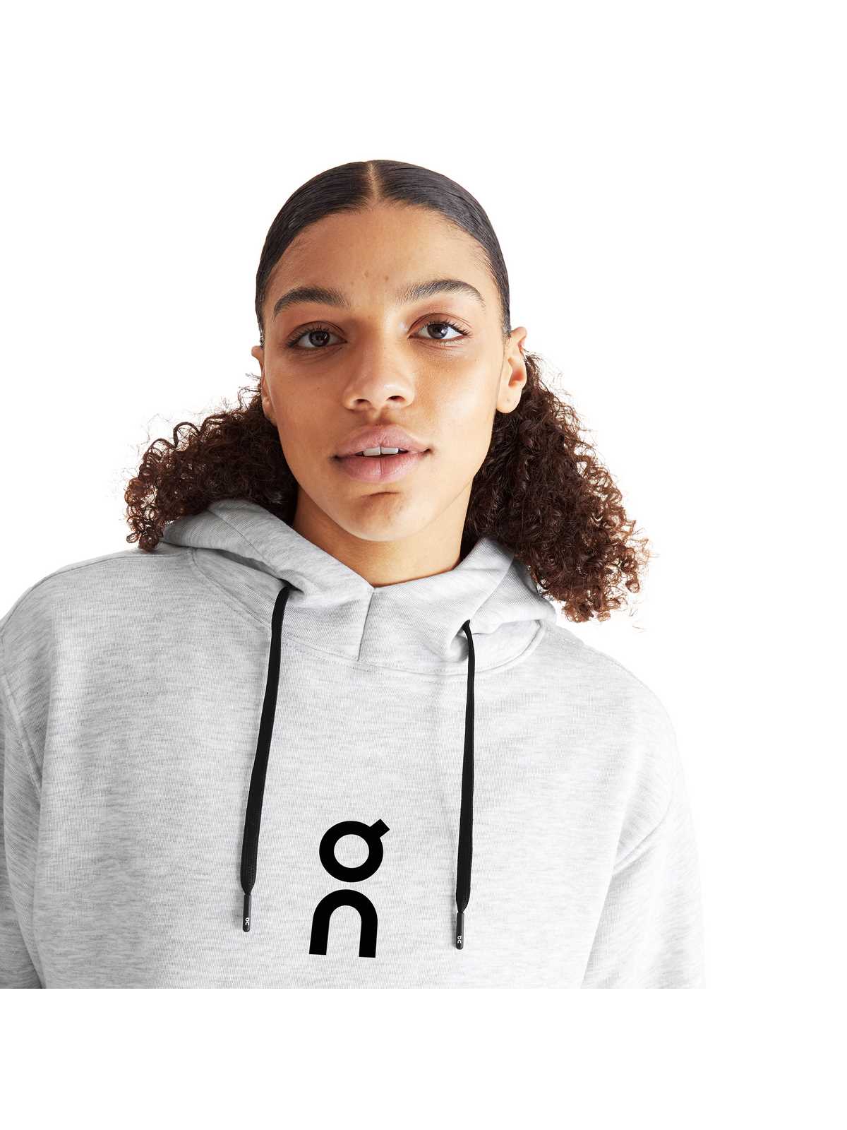 Bluza damska z kapturem ON RUNNING Club Hoodie szary