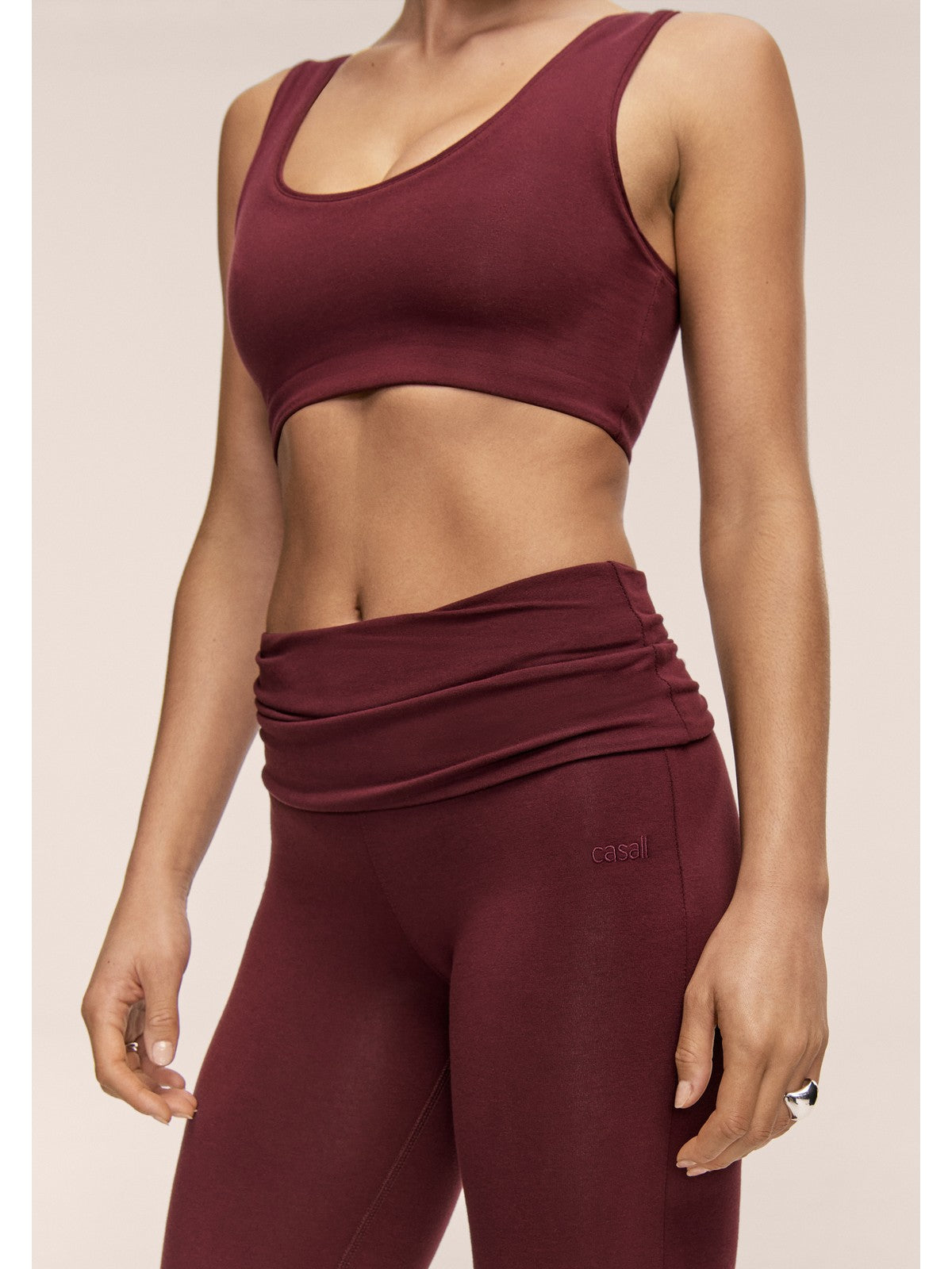 Stanik sportowy CASALL Sublime Fling Bralette kolor bordowy