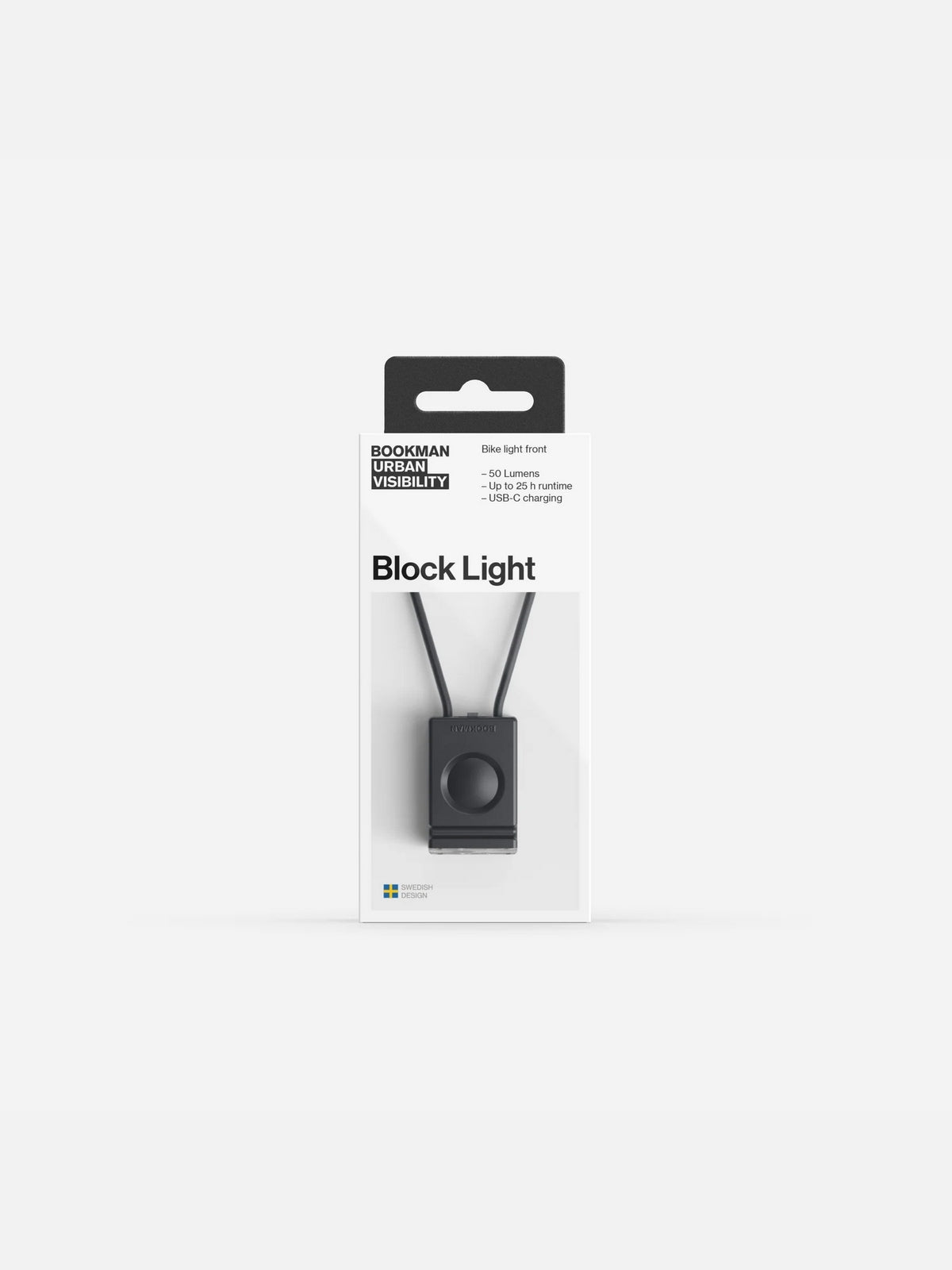 Lampka rowerowa BOOKMAN Block Light Front 50 lm - black