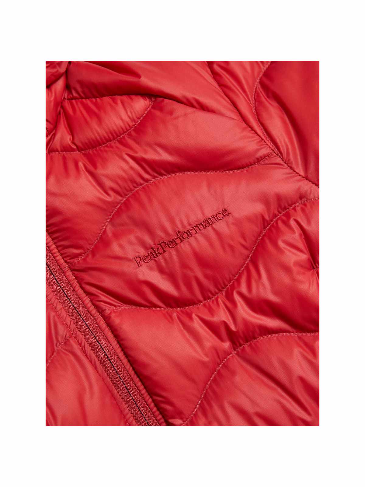 Kurtka lekka puchowa damska Peak Performance W Helium Down Hood Jacket czerwony - Adventure Sports