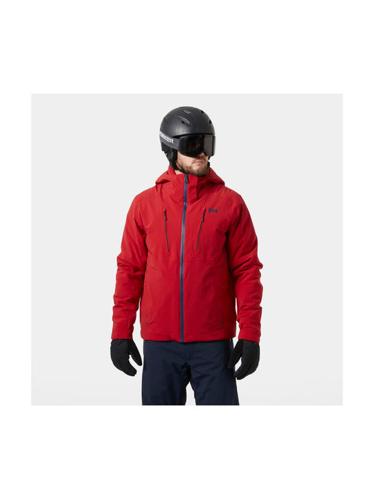 Kurtka narciarska męska HELLY HANSEN ALPHA 4.0 JACKET czerwona
