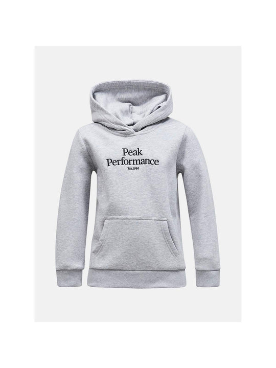 Bluza Peak Performance Jr Original Hood Mel SZARY - Adventure Sports
