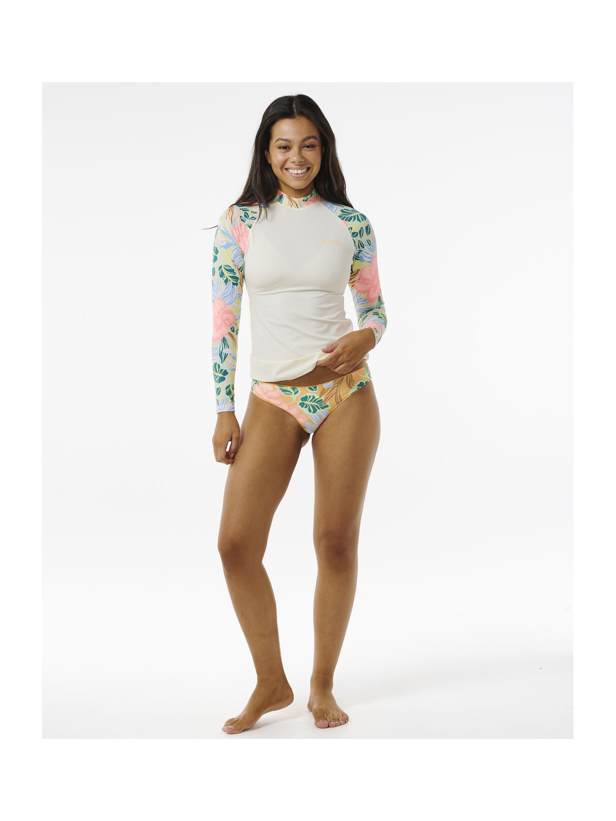 Lycra RIP CURL Follow The Sun Upf 50 L/S pomarańczowy - Adventure Sports