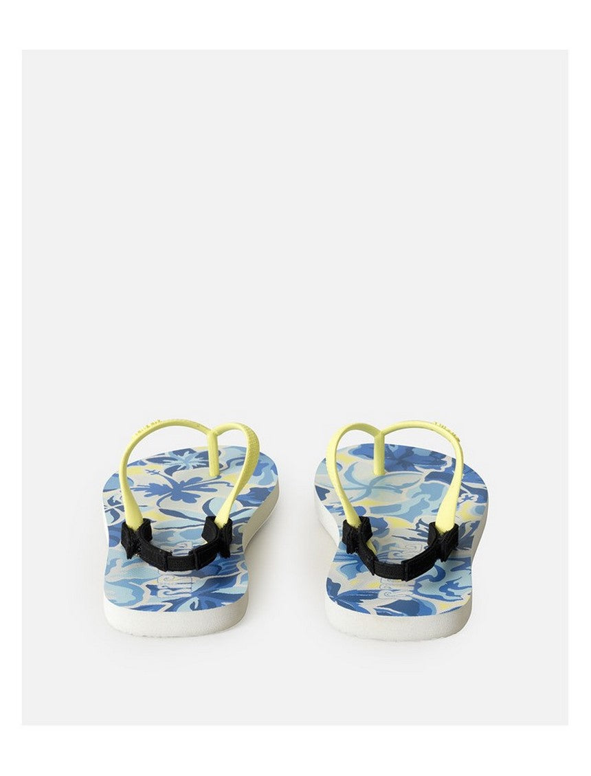 Japonki plażowe dziewczęce RIP CURL Mixed Bloom Open Toe-Girl niebieskie