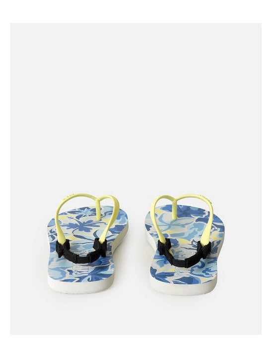 Japonki plażowe dziewczęce RIP CURL Mixed Bloom Open Toe-Girl niebieskie
