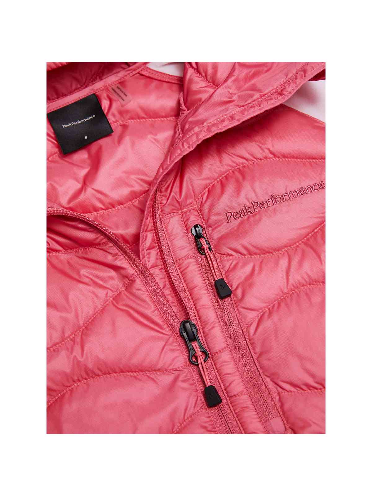 Kurtka puchowa damska PEAK PERFORMANCE Helium Hybrid Down Hood Jacket różowa