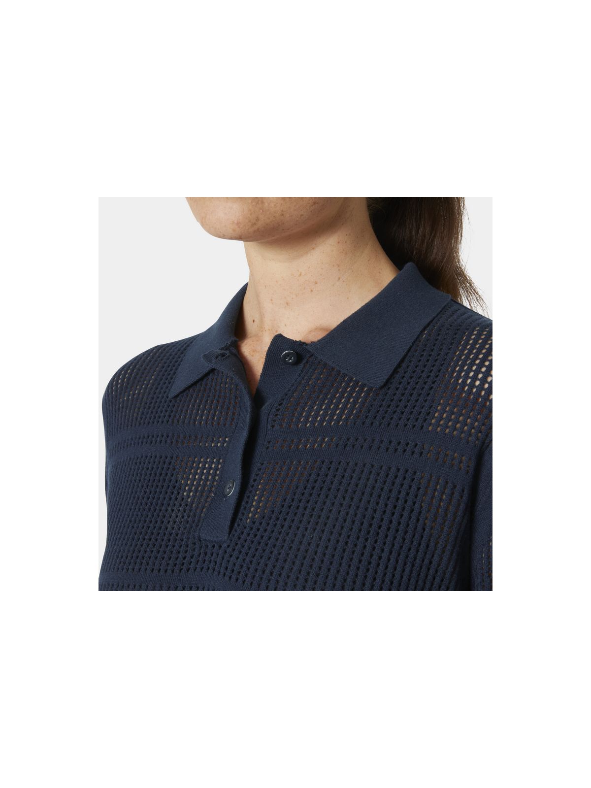 Koszulka HELLY HANSEN W SALT KNIT POLO granatowy - Adventure Sports