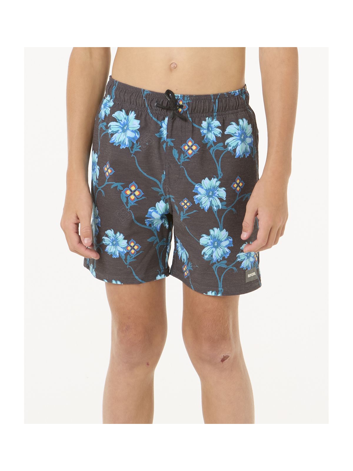 Szorty kąpielowe chłopięce RIP CURL Surf Revival Floral Volley-Boy czarne