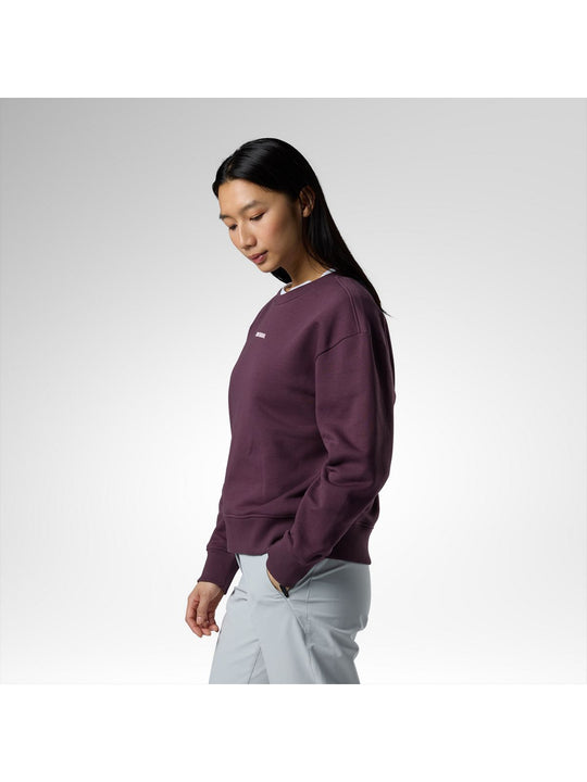 Bluza damska ROSSIGNOL W Presset Cn Relax Sweatshirt bordowa
