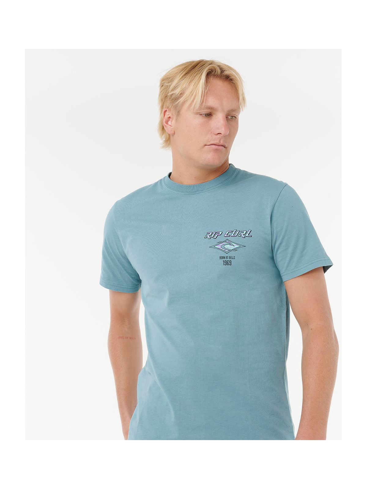 Koszulka RIP CURL FADE OUT ICON TEE niebieska