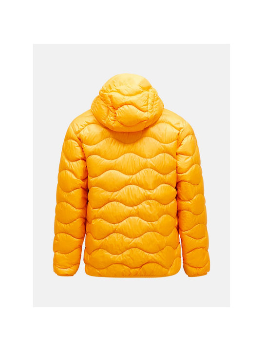 Kurtka puchowa męska PEAK PERFORMANCE Helium Down Hood Jacket Men pomarańczowy - Adventure Sports
