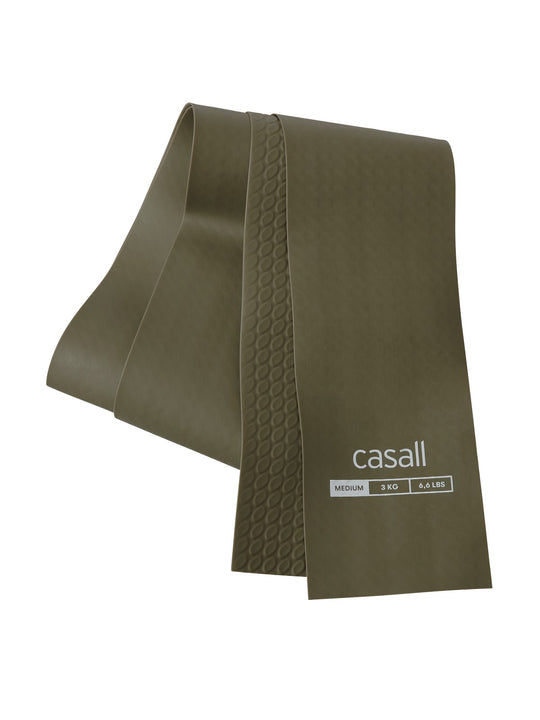 Taśmy do ćwiczeń CASALL Flex Band Recycled Medium 1Pcs zielony - TU - Akcesoria - Adventure Sports
