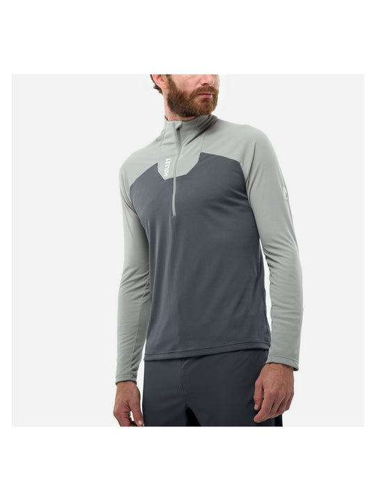 Koszulka męska MILLET Kamet Ts Zip Ls M szara

