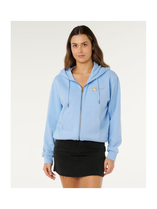 Bluza damska RIP CURL Poolside Zip Thru Relaxed Hood niebieska
