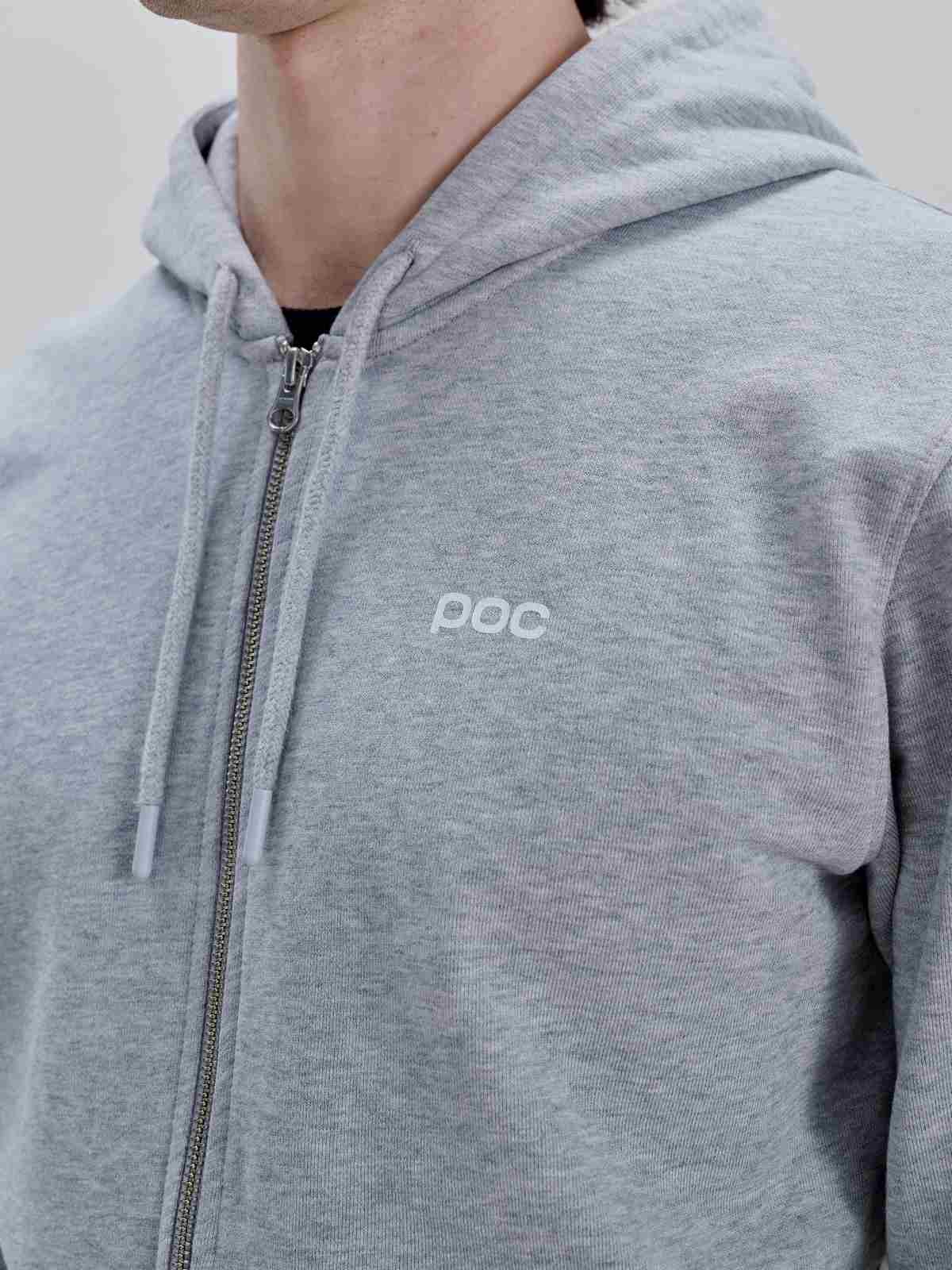 Bluza męska POC Zip Hoodie szary