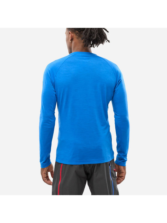 Koszulka męska MILLET Trilogy Wool Ts Ls M niebieska'

