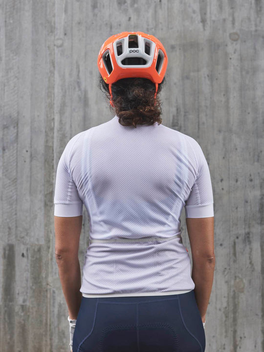 Koszulka rowerowa POC W’s ESSENTIAL ROAD LOGO Jersey - biały - Adventure Sports
