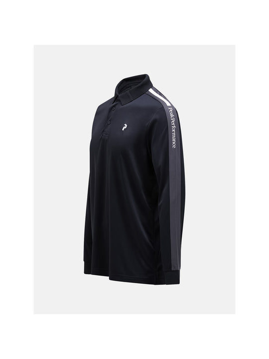 Koszulka PEAK PERFORMANCE Player Longsleeve Polo Men czarny - Adventure Sports
