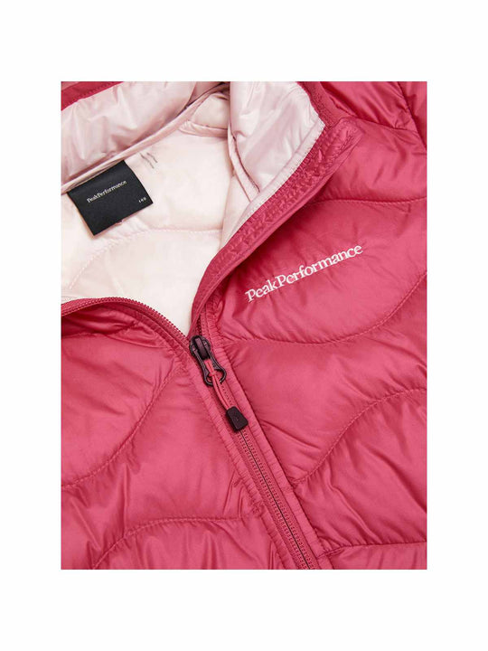 Kurtka puchowa juniorska PEAK PERFORMANCE Helium Down Hood Jacket różowa
