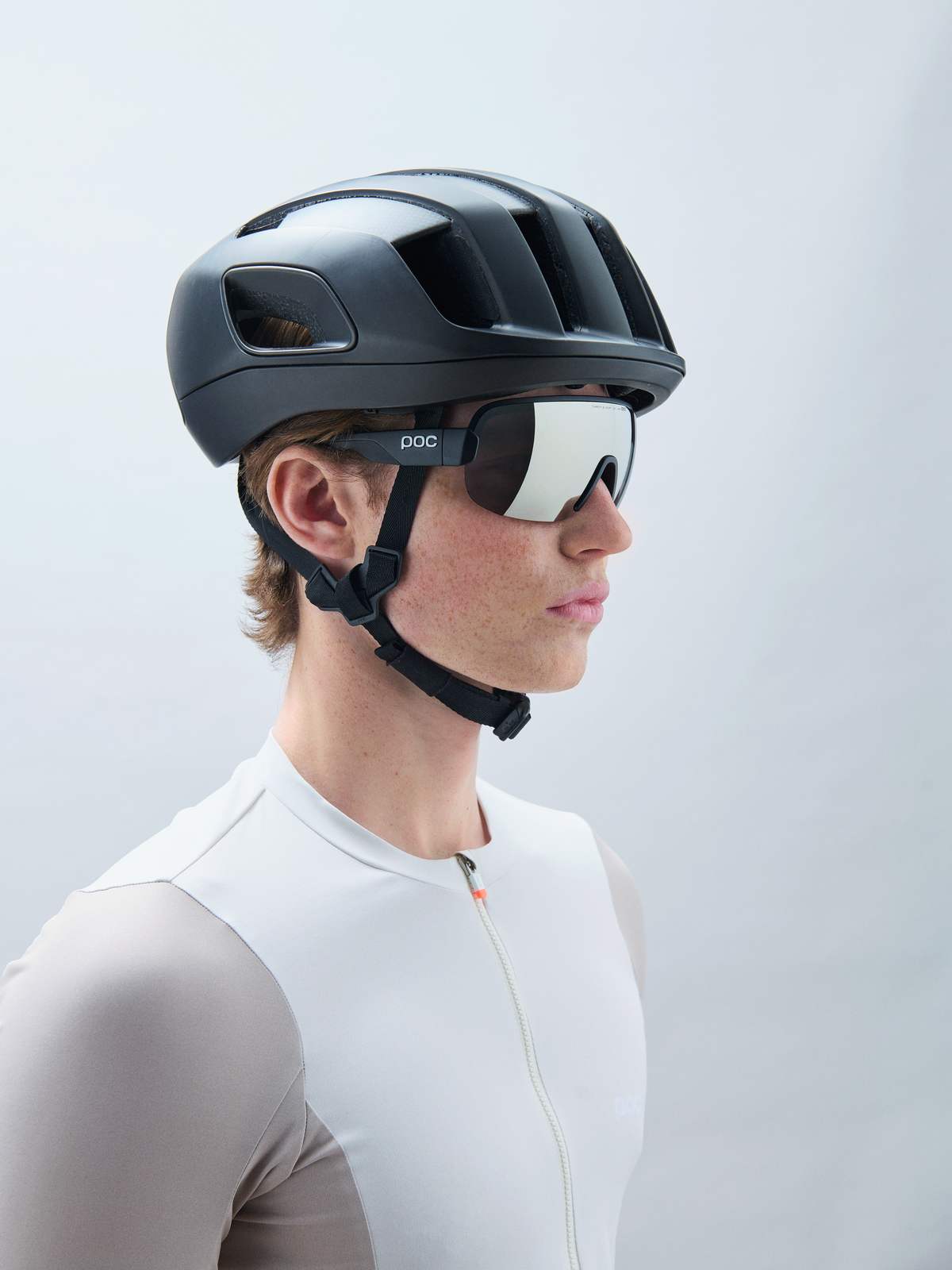 Okulary rowerowe POC Aim czarny - Clarity Road/Sunny Silver cat.3