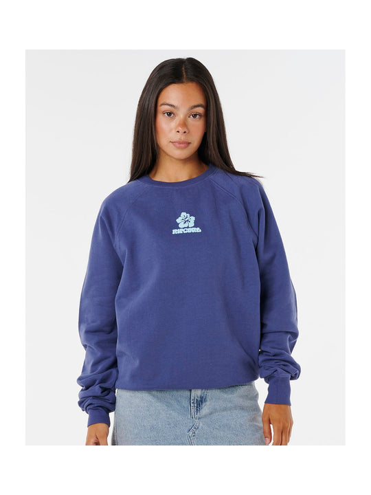 Bluza RIP CURL LUXE SURF RAGLAN RELAXED CREW granatowa
