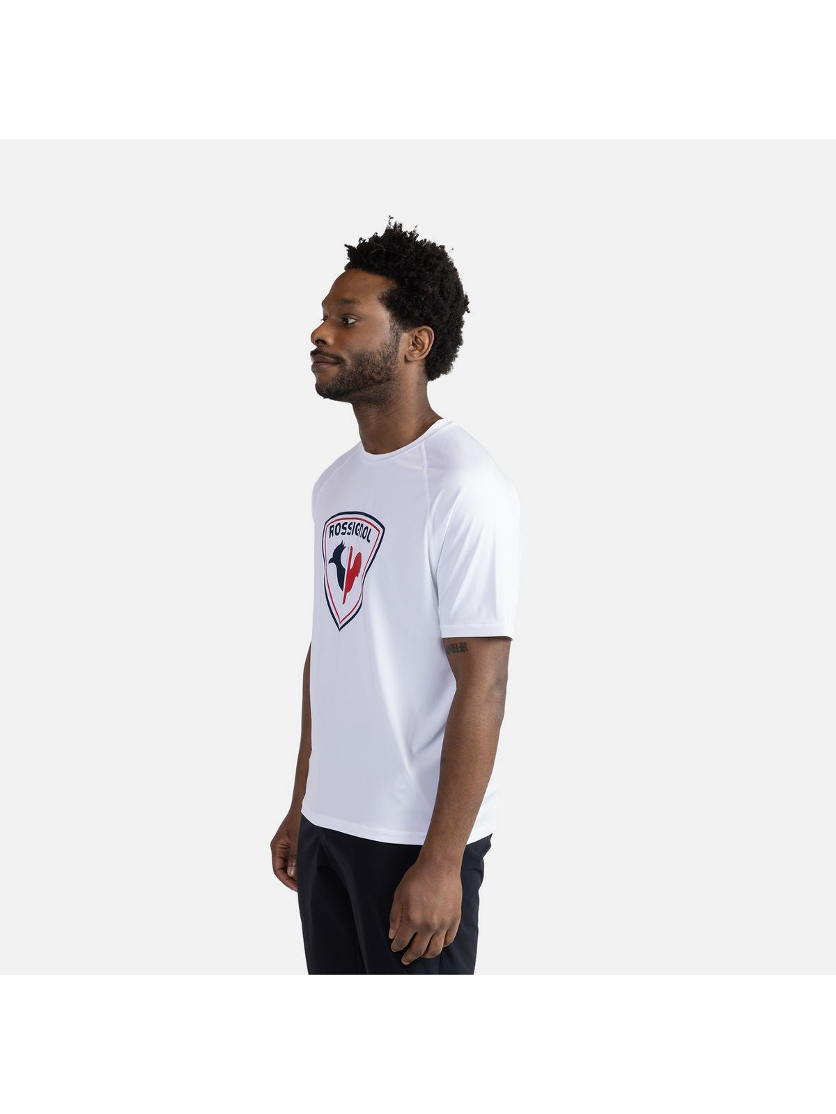 Koszulka treningowa męska ROSSIGNOL Westweg Shield Tee biały - Adventure Sports