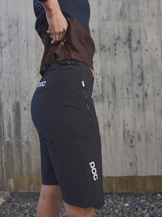 Spodenki rowerowe damskie POC W's Essential Enduro Shorts - czarny
