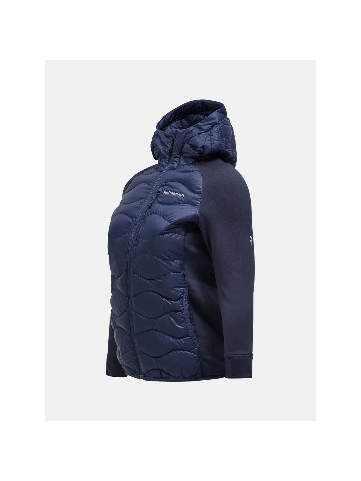 Kurtka puchowa Peak Performance W Helium Down Hybrid Hood granatowy - Adventure Sports