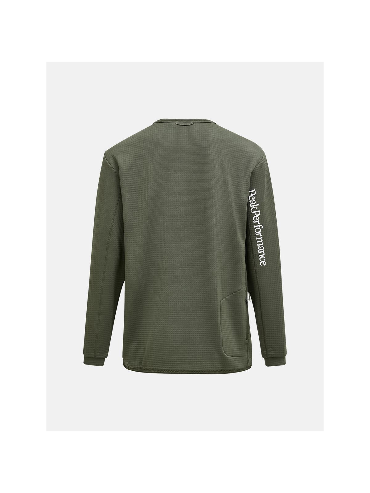 Bluza PEAK PERFORMANCE Trail Polartec® Power Grid™ Crew Men zielony - Adventure Sports