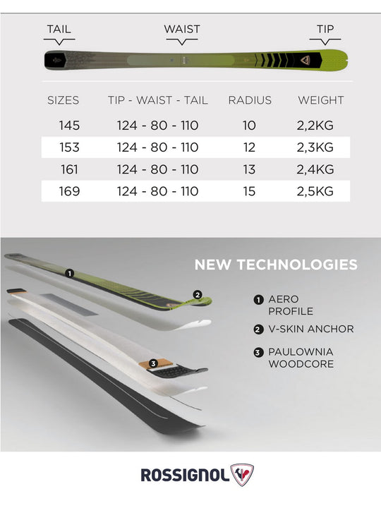 Narty skitourowe ROSSIGNOL ESCAPER 80 Open - Adventure Sports
