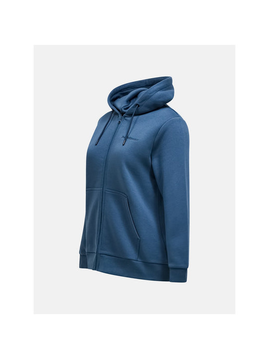 Bluza PEAK PERFORMANCE Original Small Logo Zip Hood Women niebieski
