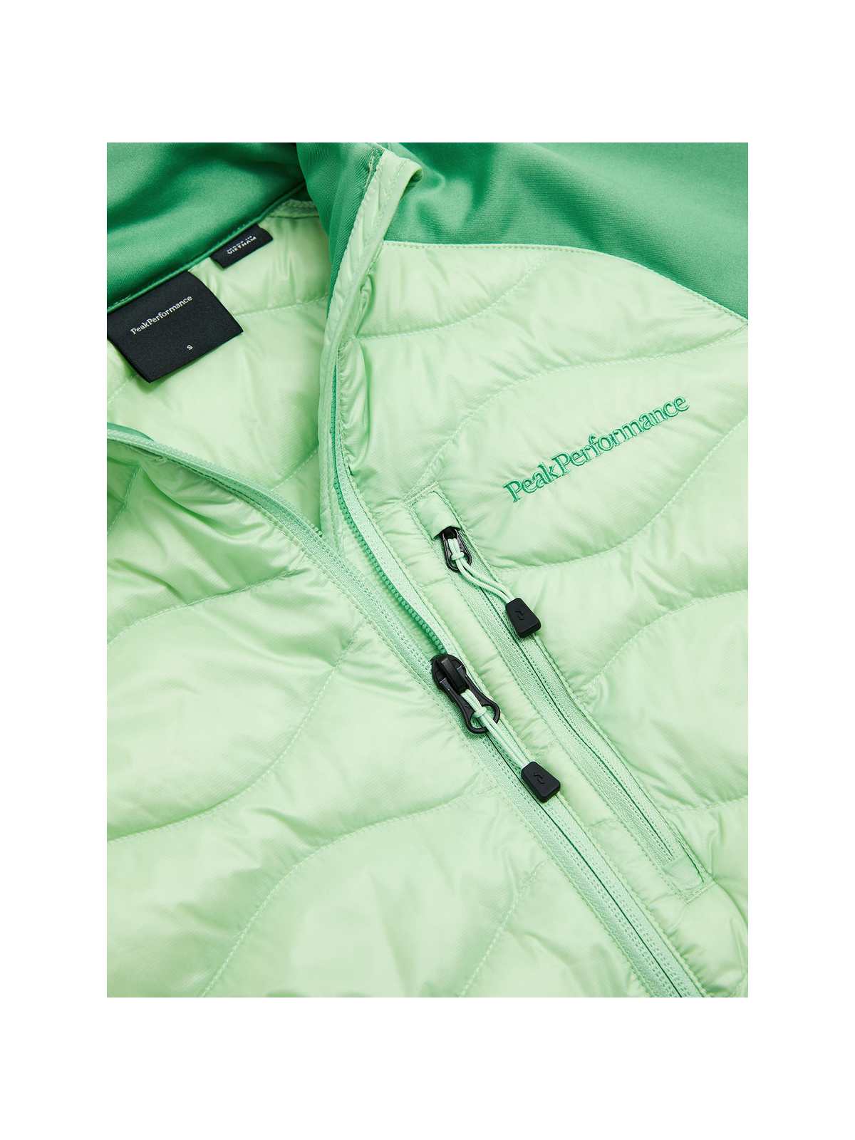 Kurtka puchowa damska PEAK PERFORMANCE Helium Hybrid Down Jacket Women zielony - Adventure Sports