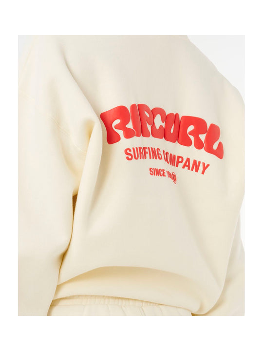 Bluza damska RIP CURL Surf Puff Heritage Hood beżowa
